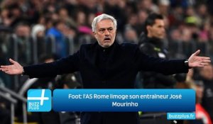 Foot: l'AS Rome limoge son entraîneur José Mourinho