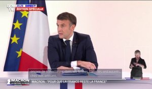 Emmanuel Macron: "Notre pays manque de travailleurs (...) Nous devons former davantage selon les besoins de la Nation"