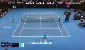 19 coups pour une fin de set irrespirable : comment Djokovic a repris la main face à Popyrin
