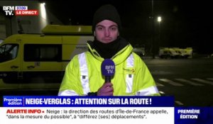 Neige et verglas: "Actuellement, on a peu de difficultés sur le réseau Île-de-France de Vinci Autoroutes", assure le porte-parole