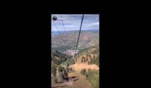 Meek Mill Shows Off Views From Ski Lift