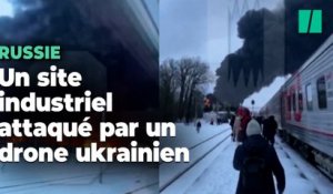 En Russie, un drone ukrainien attaque un dépôt pétrolier, un incendie massif se déclare
