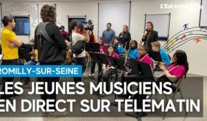 Les jeunes musiciens en direct sur Télématin à Romilly-sur-Seine