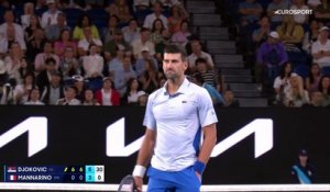 Un jeu blanc pour conclure : Djokovic parachève sa démonstration face à Mannarino