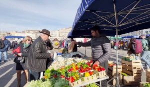 Marseille. Sur le Vieux Port, le marché alimentaire du dimanche rencontre un grand succès