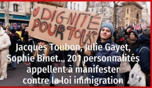 Jacques Toubon, Julie Gayet, Sophie Binet… 201 personnalités appellent à manifester contre la loi immigration