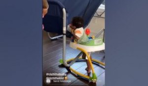 Rich The Kid Plays Indoor Basketball With His Baby Son