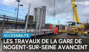 Les travaux de la gare de Nogent-sur-Seine avancent