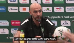 Maroc - Regragui : "On est en mission, on veut gagner cette CAN"