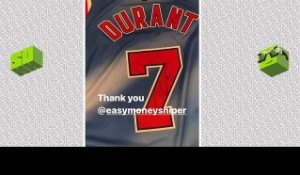 Brooklyn Nets’ Kevin Durant Blesses 2 Chainz With His Autographed Jersey After Hawks Game