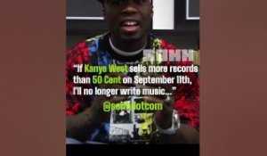 50 Cent Bet His Entire Career On Beating Kanye West In This NBS Footage #shorts