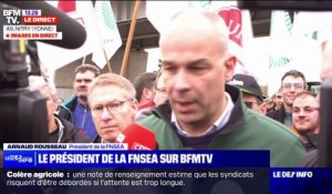 Arnaud Rousseau, président de la FNSEA: "La détermination est totale"