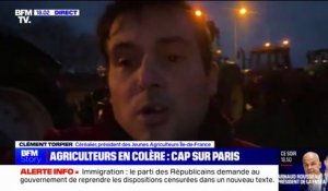 Clément Torpier, céréalier, président des Jeunes Agriculteurs Île-de-France, assure qu'il y aura "des points de blocage sur des axes qui mènent à la capitale"