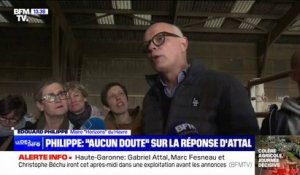 Crise agricole: Édouard Philippe dit n'avoir "aucun doute" sur la réponse du gouvernement
