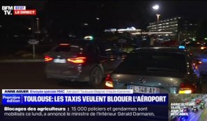 Des taxis en colère bloquent des accès à l'aéroport de Toulouse