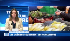 À la UNE : 9e jour de mobilisation des agriculteurs / Redoux une inquiétude pour les agriculteurs / 15 % d'augmentation sur la taxe foncière / 400 millions d'euros pour l'axe Saint-Étienne Lyon