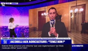 "Tenez-bon, vous avez raison": Le message adressé par Laurent Jacobelli (RN) aux agriculteurs toujours mobilisés
