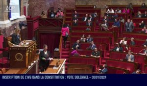 Séance publique à l'Assemblée nationale - IVG dans la Constitution : vote solennel - 30/01/2024