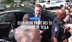 États-Unis : Elon Musk privé des 55 milliards de Tesla