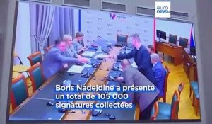 Russie : l'opposant Boris Nadejdine obtient ses 100 000 signatures