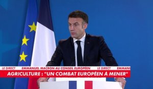 Emmanuel Macron : «Nous avons d'abord obtenu, hier, une dérogation sur les 4% de jachère»