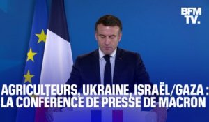 Agriculteurs, Ukraine, Israël/Gaza... La conférence de presse d'Emmanuel Macron à Bruxelles en intégralité