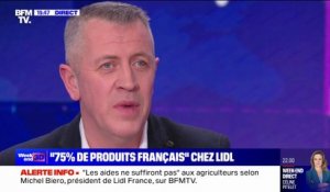 Le président de Lidl France, Michel Biero, indique qu'il sera "personnellement" présent au Salon de l'agriculture "pour répondre à toutes les questions" des agriculteurs