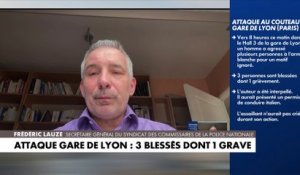 Frédéric Lauze, à propos de l’attaque au couteau à gare de Lyon ce samedi : «Un passant courageux aurait contribué à neutraliser cet individu et ainsi évité un périple meurtrier plus grave»