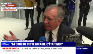 François Bayrou relaxé: "La cible de toute cette affaire, c'était moi"