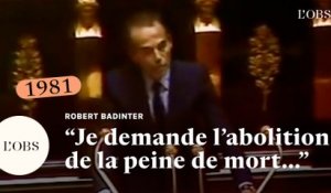 Quand Robert Badinter demandait l'abolition de la peine de mort en France