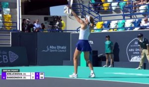 Abou Dhabi - Samsonova dans le dernier carré