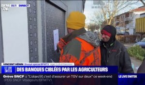 Lot-et-Garonne: des agriculteurs de la Coordination Rurale ciblent des agences bancaires