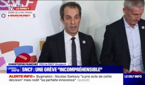 SNCF: "Cette grève, je ne la comprends pas" déclare Christophe Fanichet, PDG de SNCF Voyageurs