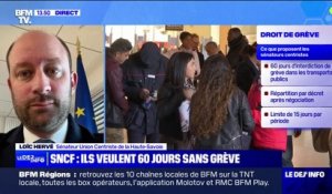 SNCF: des sénateurs centristes proposent 60 jours "sans possibilité de déposer de préavis de grève dans les transports publics"