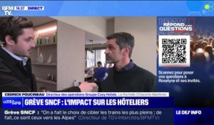 Grève SNCF: "Depuis 16h hier, une soixantaine d'annulations sur nos 3 hôtels" explique Cedrick Poucineau, directeur des opérations d'un groupe hôtelier à La Rochelle