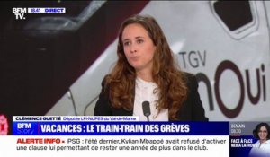 Grève à la SNCF: "C'est la faute de la direction", pour Clémence Guetté (LFI)