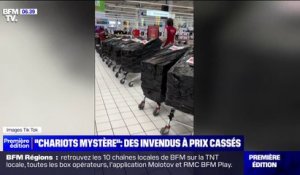 Les "chariots mystère", ces caddies remplis d'invendus à prix cassés affolent les clients d'Auchan