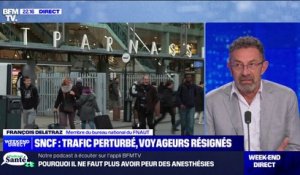 Grève à la SNCF: "Ce n'est pas acceptable que 150.000 personnes ne puissent pas prendre le train", pour François Deletraz (Fédération nationale des associations d'usagers des transports)