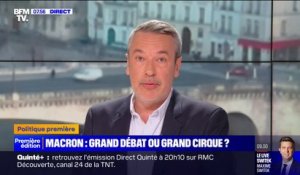ÉDITO - Débat au Salon de l'agriculture: "Tout le monde attend de voir comment Emmanuel Macron va s'y prendre pour éteindre le feu"