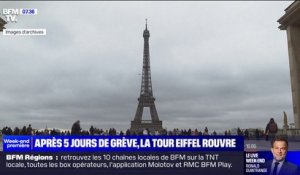 Après cinq jours de grève, la Tour Eiffel rouvre au public ce dimanche
