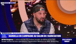 Jérôme Bayle (éleveur de bovins en Haute-Garonne) sur le Salon de l'agriculture: "Il y a eu énormément de soutien et de gens qui me remercient"