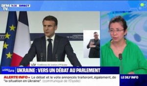 Ukraine: Emmanuel Macron annonce un débat suivi d'un vote au Parlement