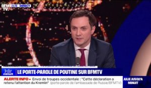 Selon le porte-parole de l'ambassade de Russie en France, son pays n'a "aucun lien" avec le Rassemblement national