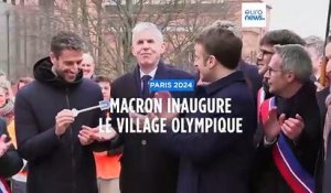 Paris 2024 : Emmanuel Macron a inauguré le village olympique