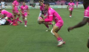 TOP 14 - Essai de Sekou MACALOU (SFP) - Stade Français Paris - Section Paloise