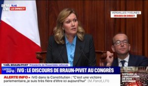Yaël Braun-Pivet: "Pour la première fois de notre histoire, le Congrès du Parlement est présidé par une femme"