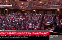 IVG dans la Constitution : "Nous avons une dette morale" envers toutes les femmes qui "ont souffert dans leur chair", déclare Gabriel Attal devant le Congrès à Versailles