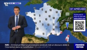 De le pluie sauf dans le sud-est de la France, avec des températures comprises entre 6°C et 16°C... La météo de ce mardi 5 mars