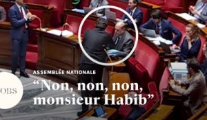 Meyer Habib se fait éloigner d'Eric Dupond-Moretti par les huissiers de l'Assemblée nationale