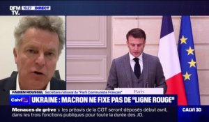 Guerre en Ukraine: Emmanuel Macron "prépare les esprits" à ce que "la France intervienne dans ce conflit", pour Fabien Roussel (PCF)